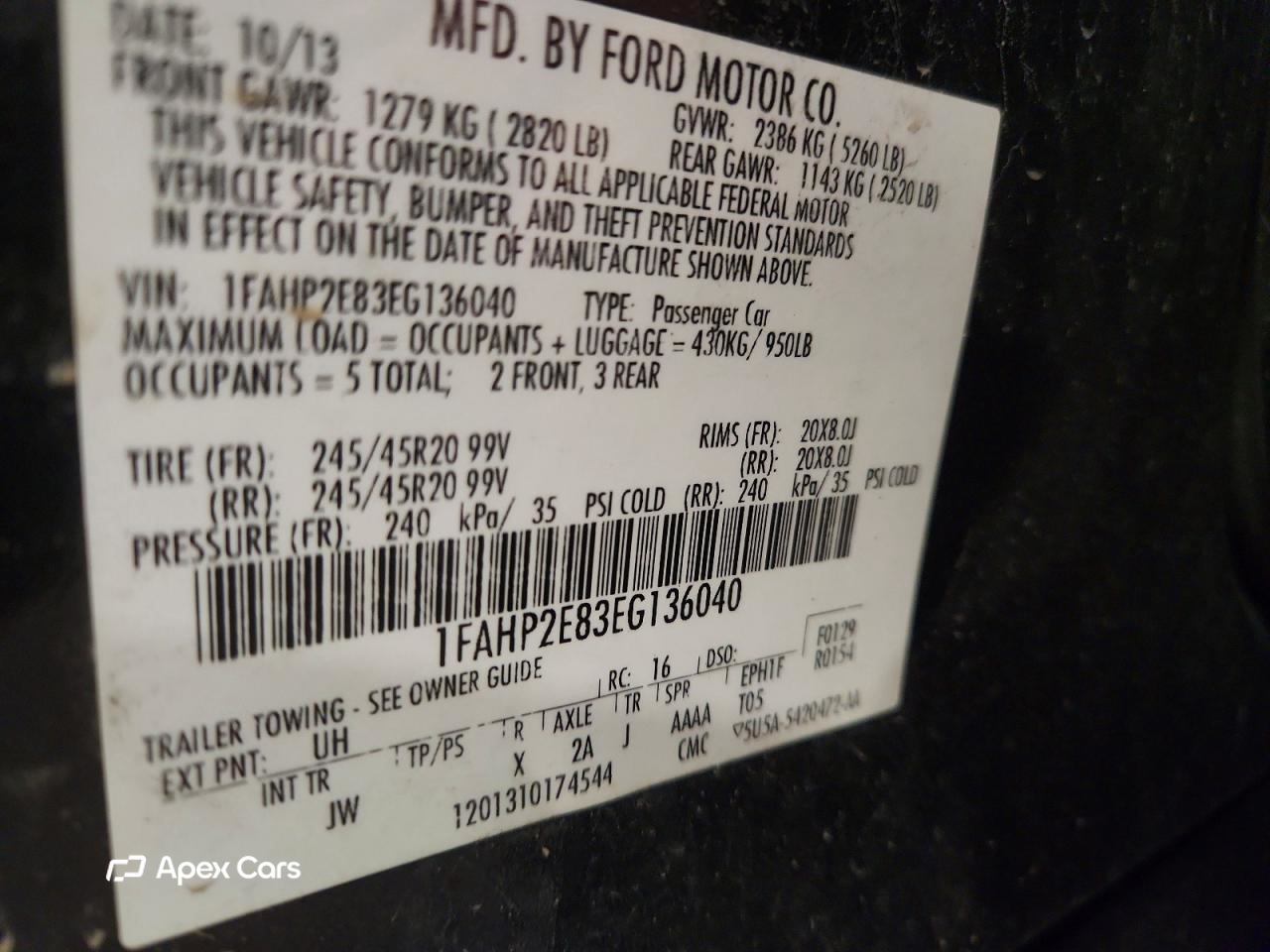 Ford Taurus 2014