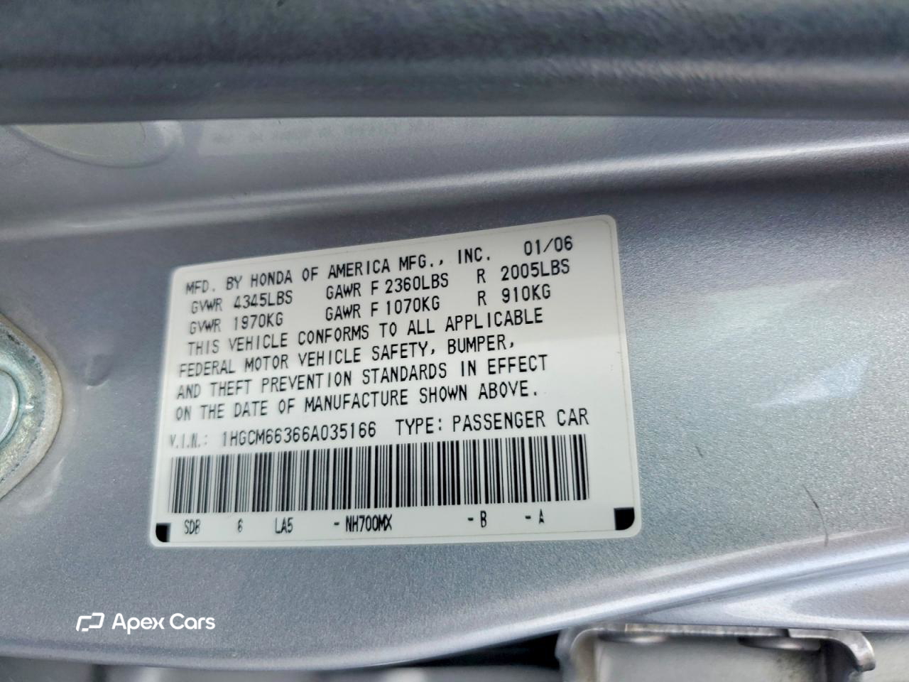 Honda Accord 2006