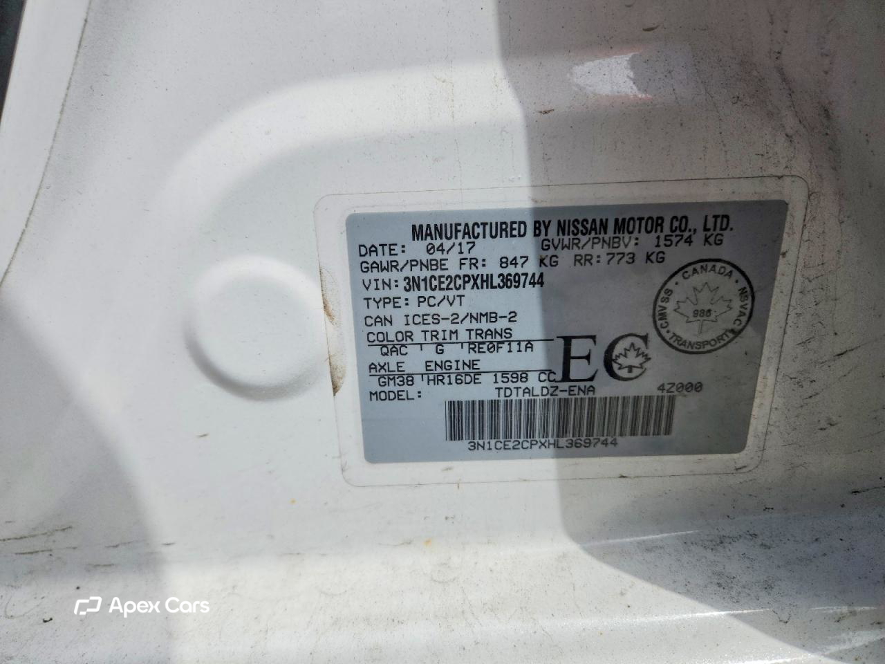 Nissan Versa 2017