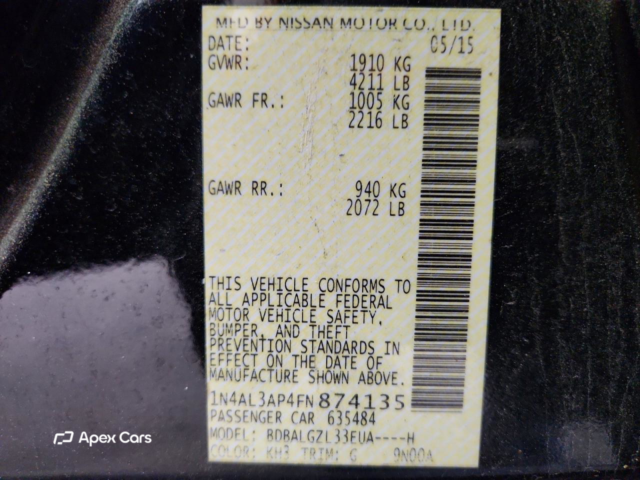 Nissan Altima 2015