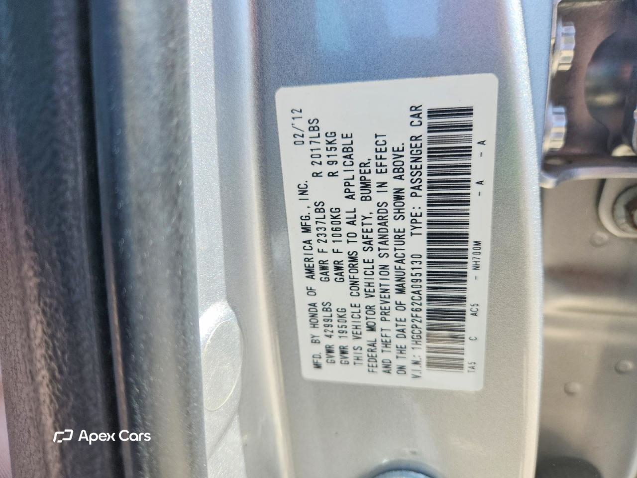 Honda Accord 2012