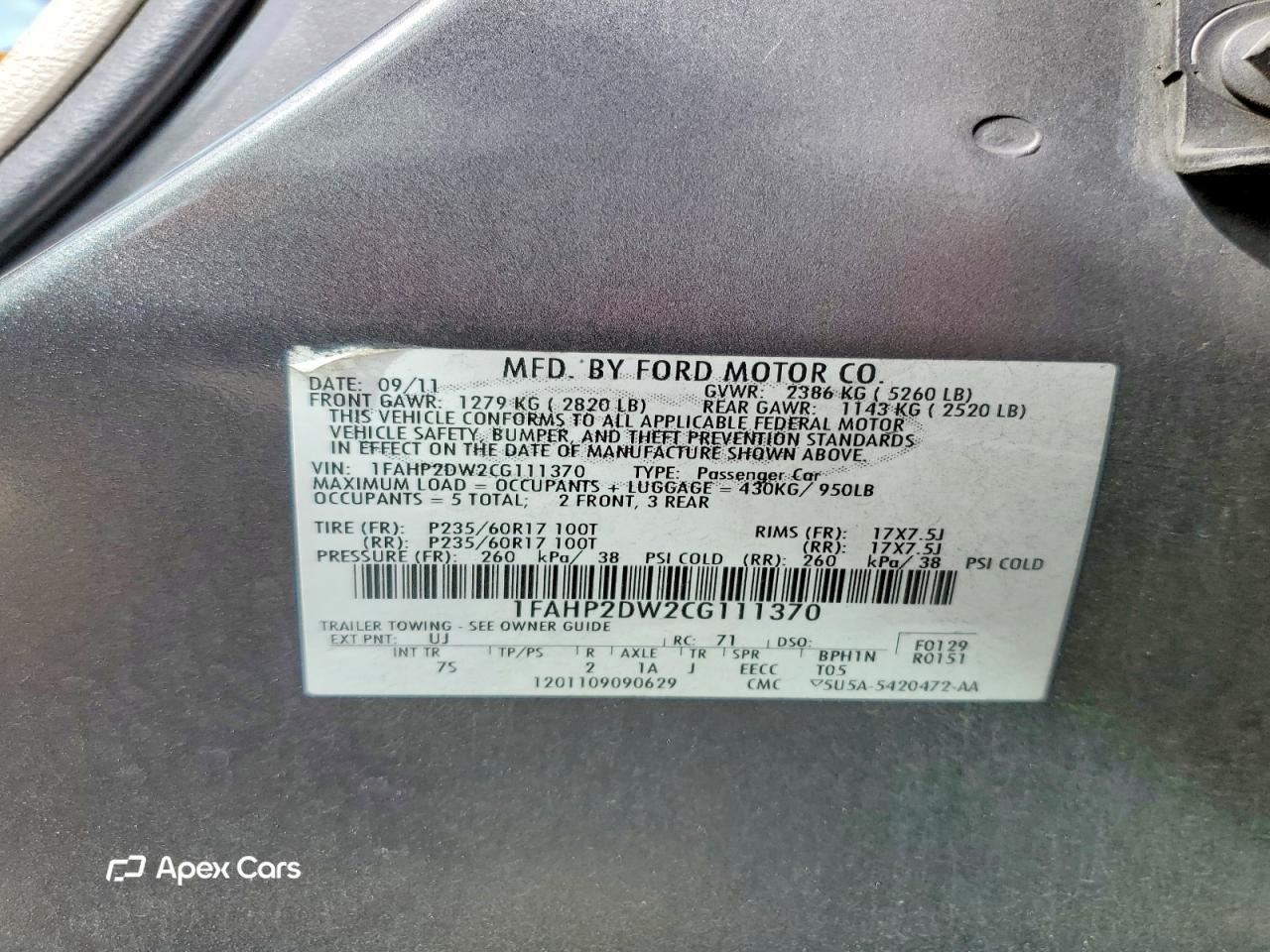 Ford Taurus 2012