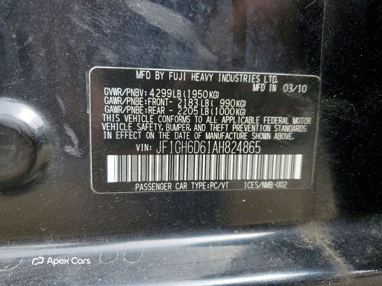 Subaru Impreza 2010