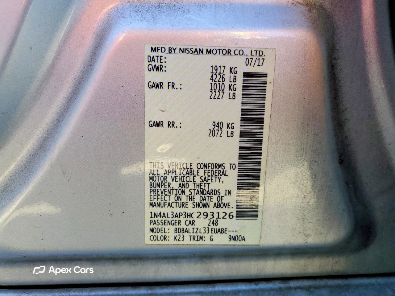 Nissan Altima 2017