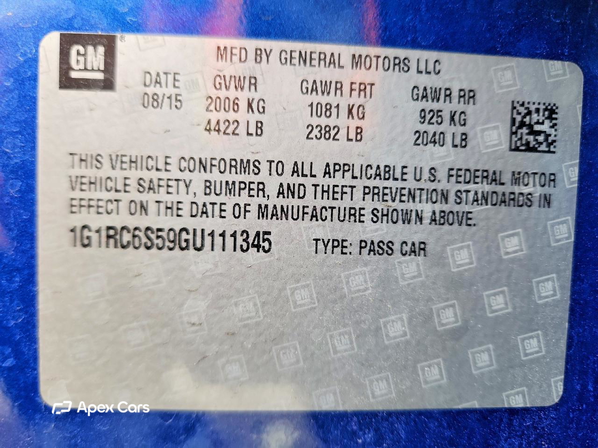 Chevrolet Volt 2016