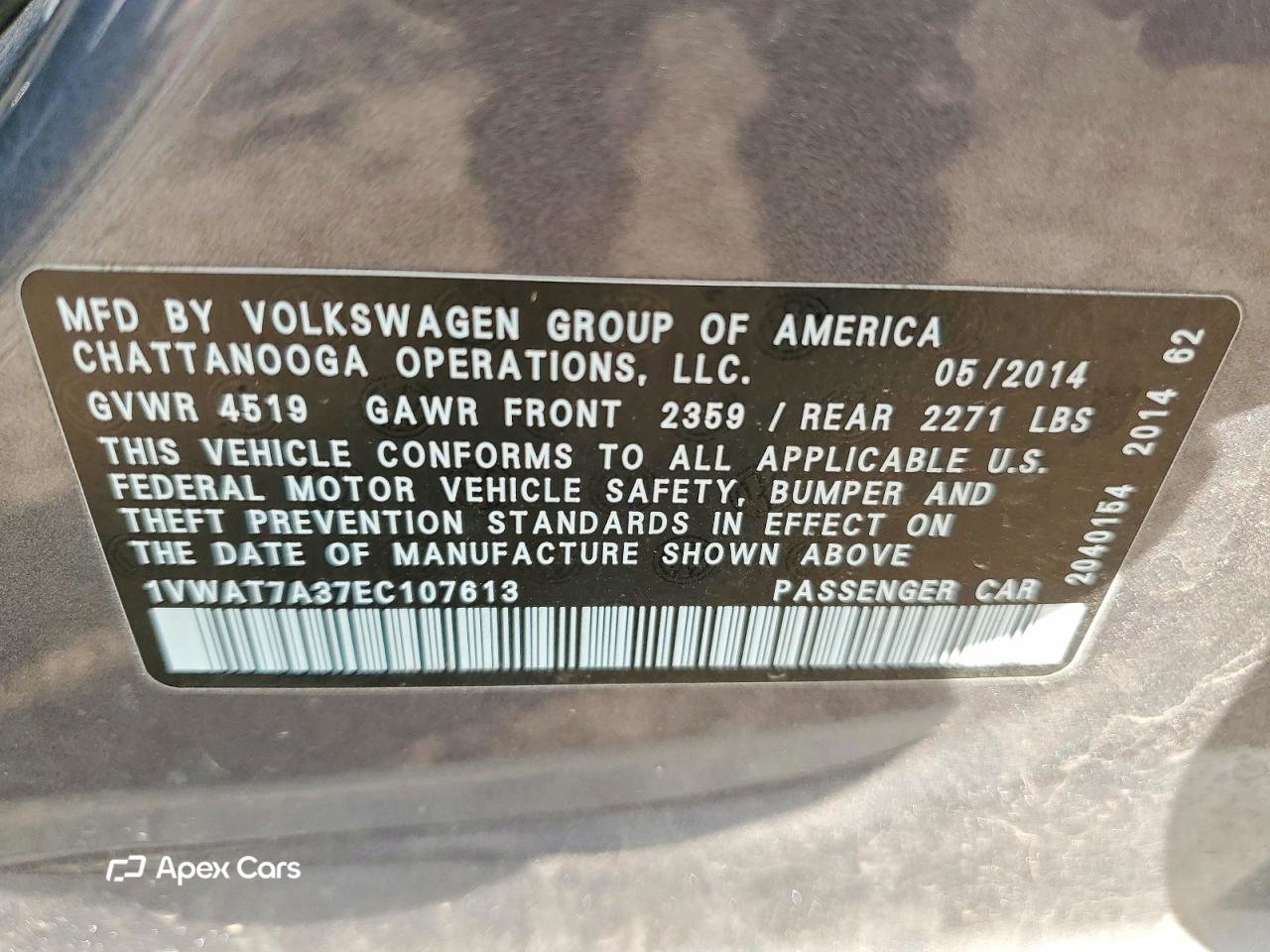 Volkswagen Passat 2014
