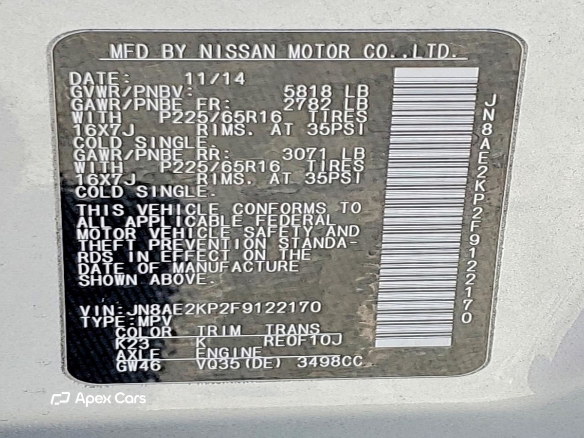Nissan Quest 2015