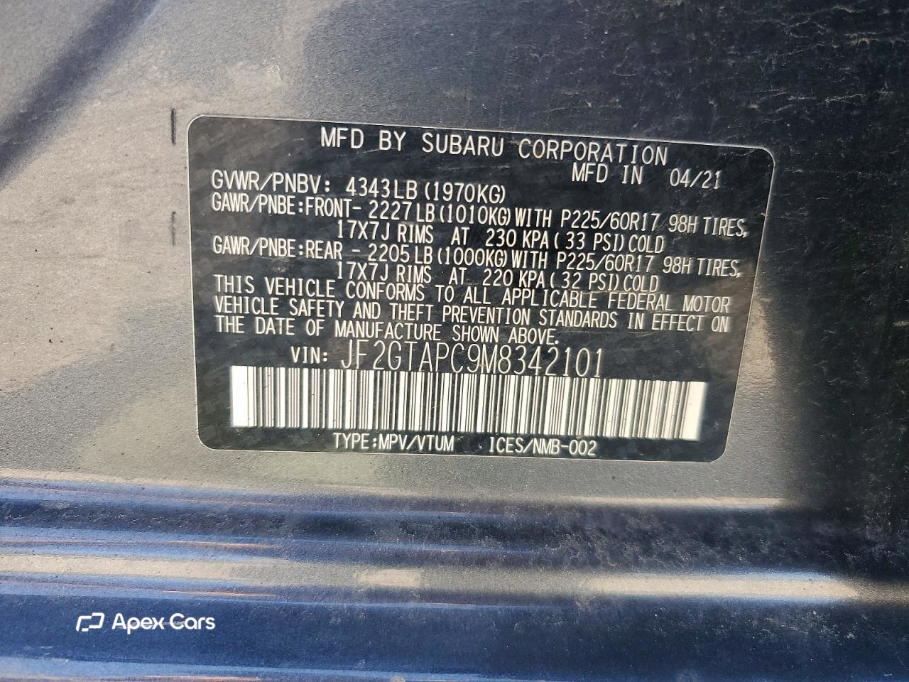 Subaru XV 2021
