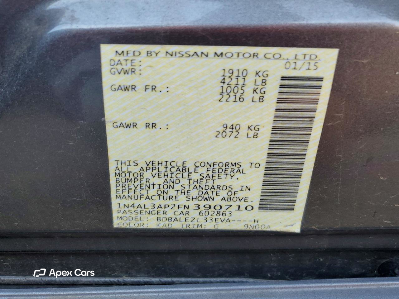 Nissan Altima 2015