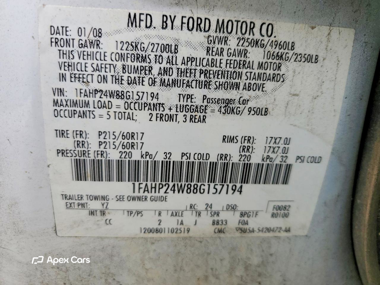 Ford Taurus 2008