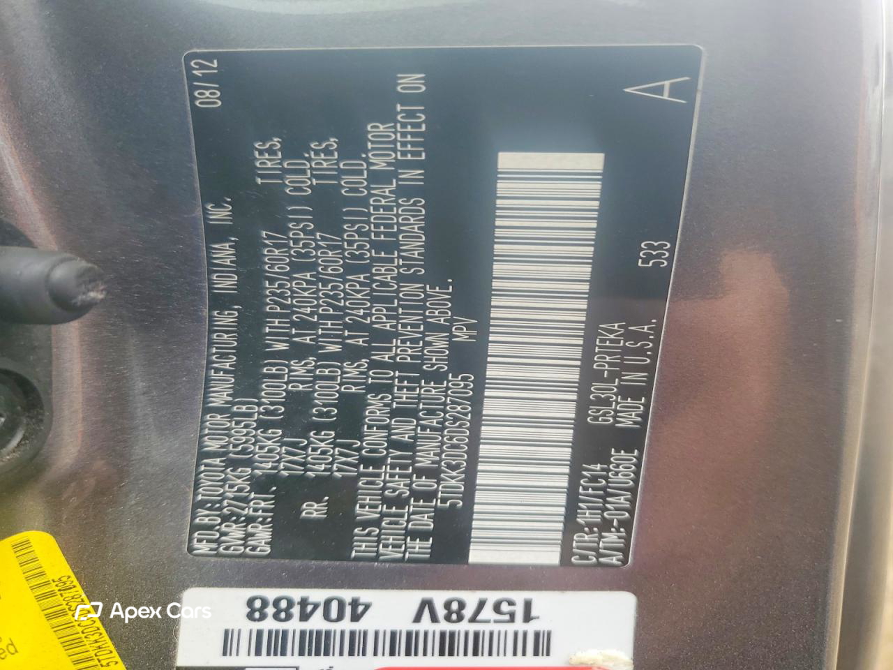Toyota Sienna 2013