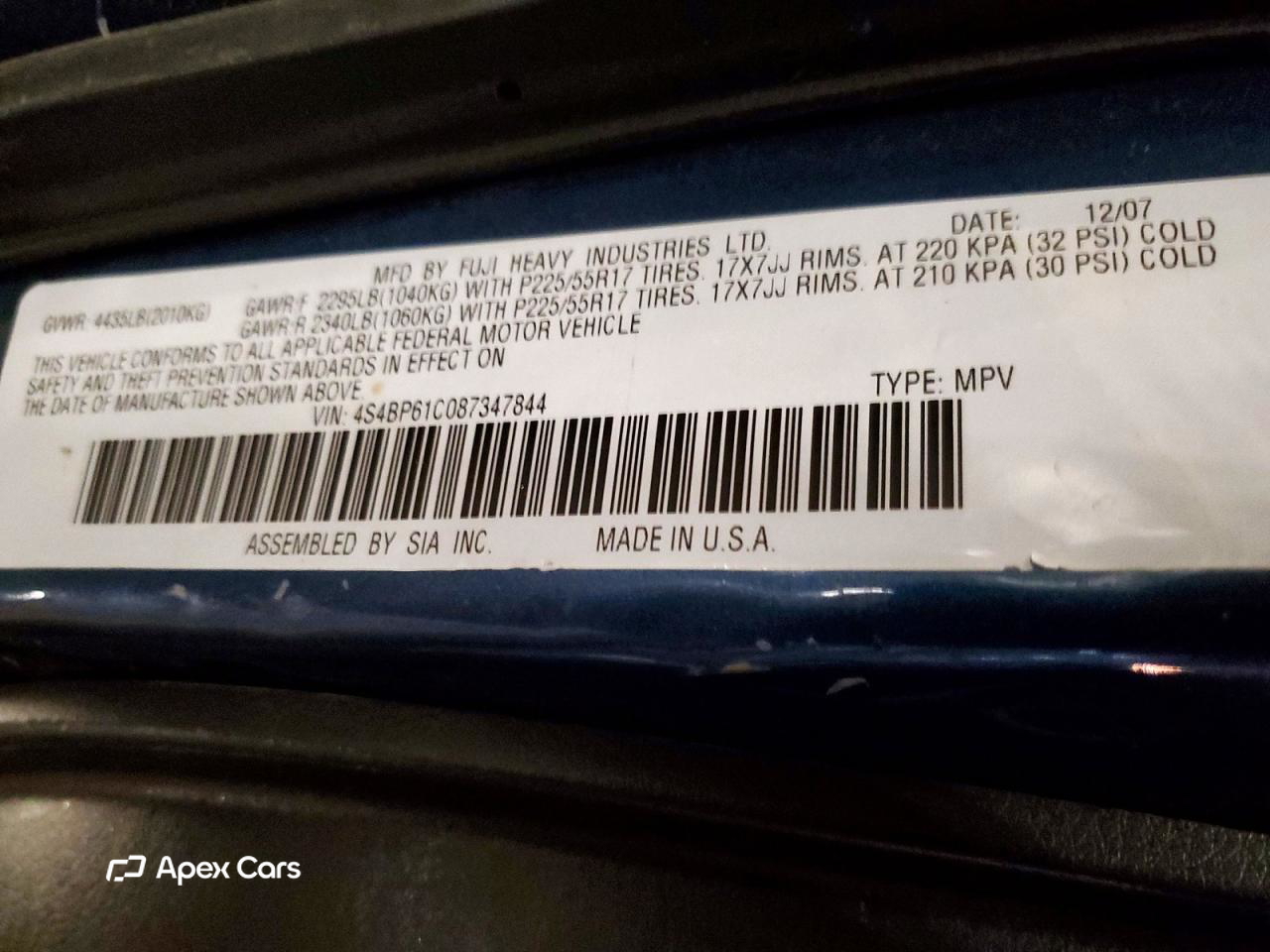 Subaru Outback 2008