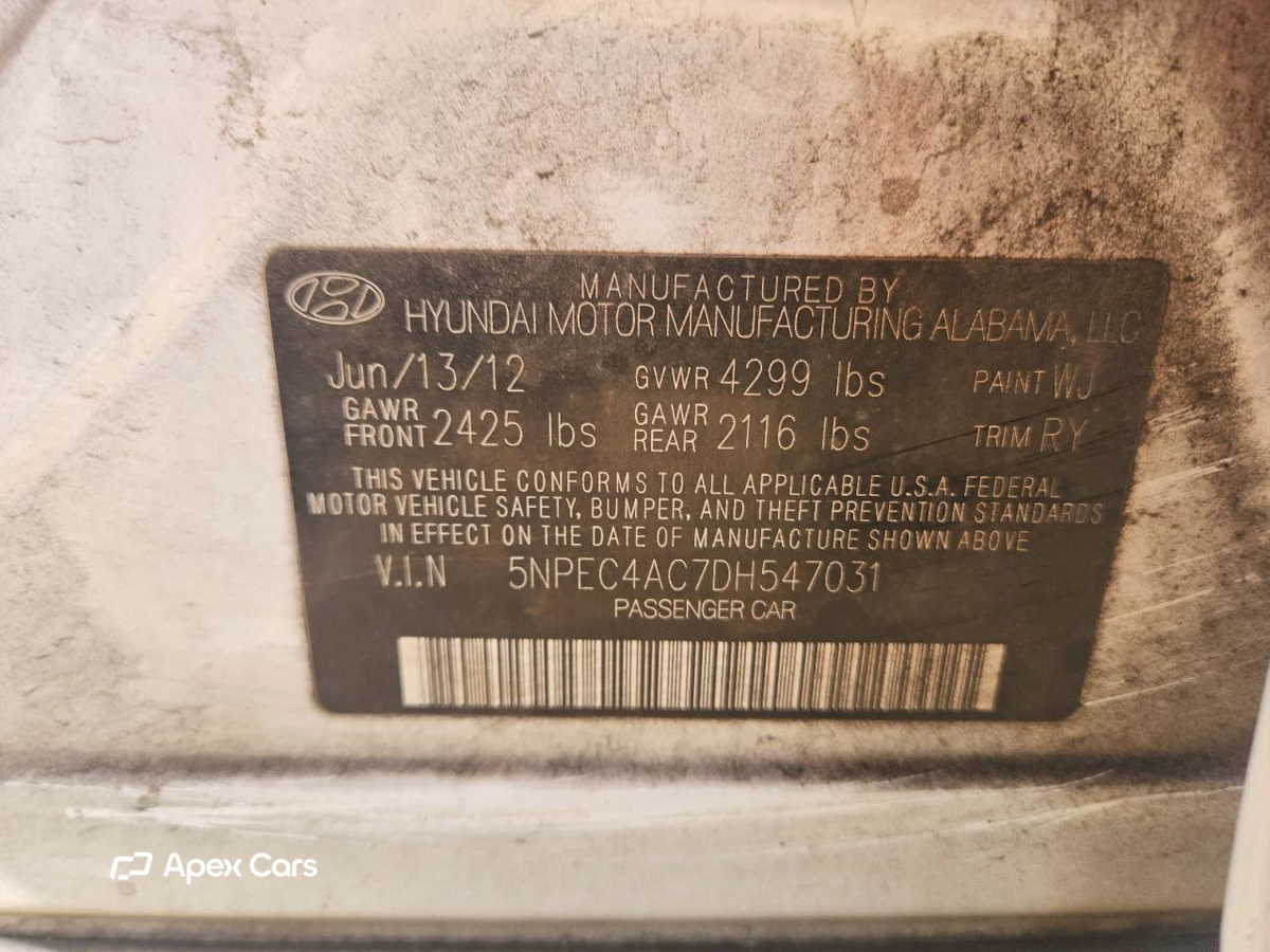 Hyundai Sonata 2013