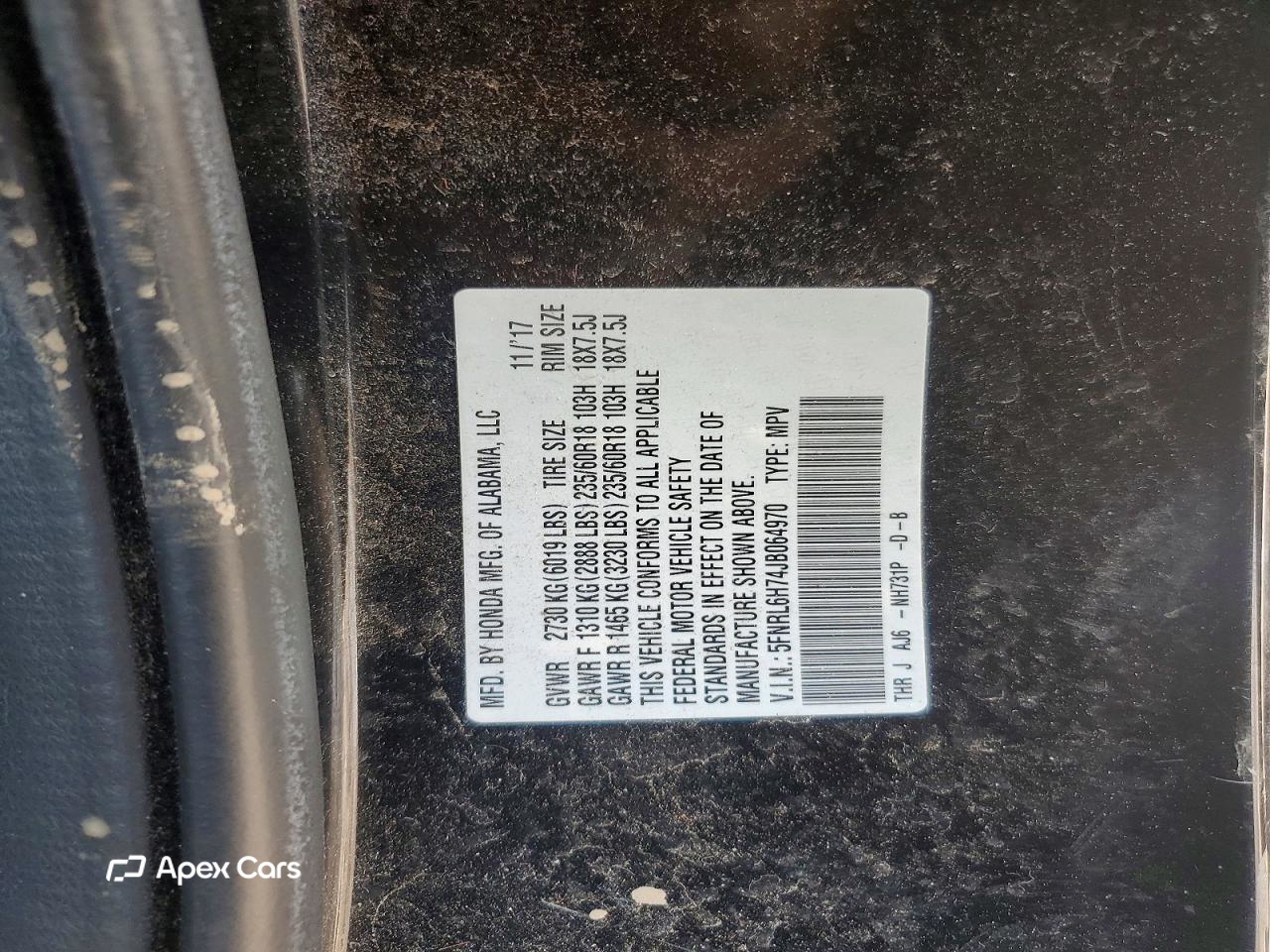 Honda Odyssey 2018