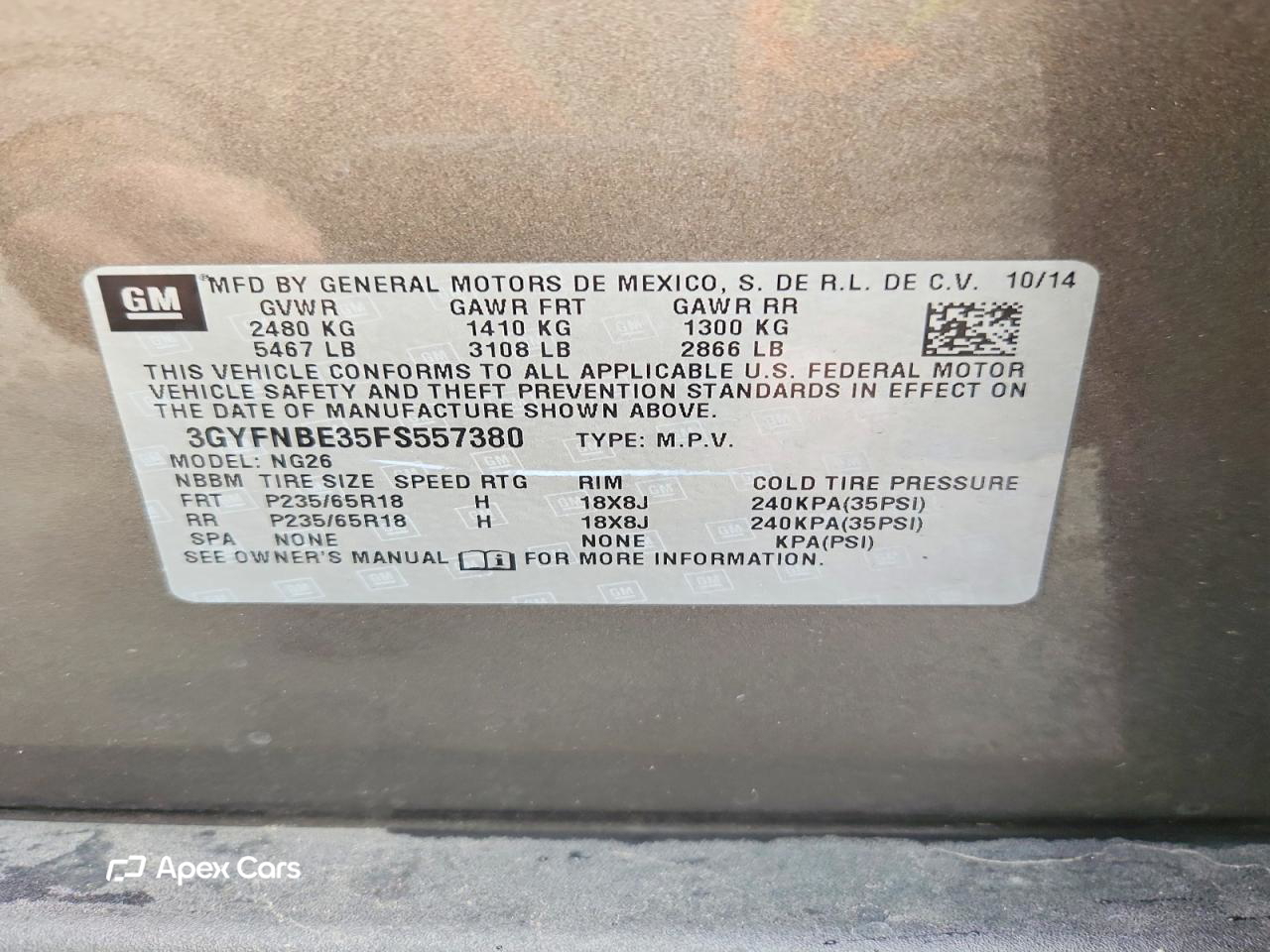 Cadillac SRX 2015