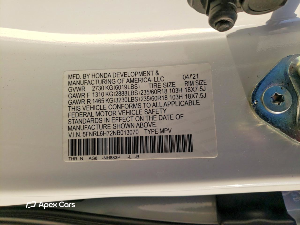 Honda Odyssey 2022