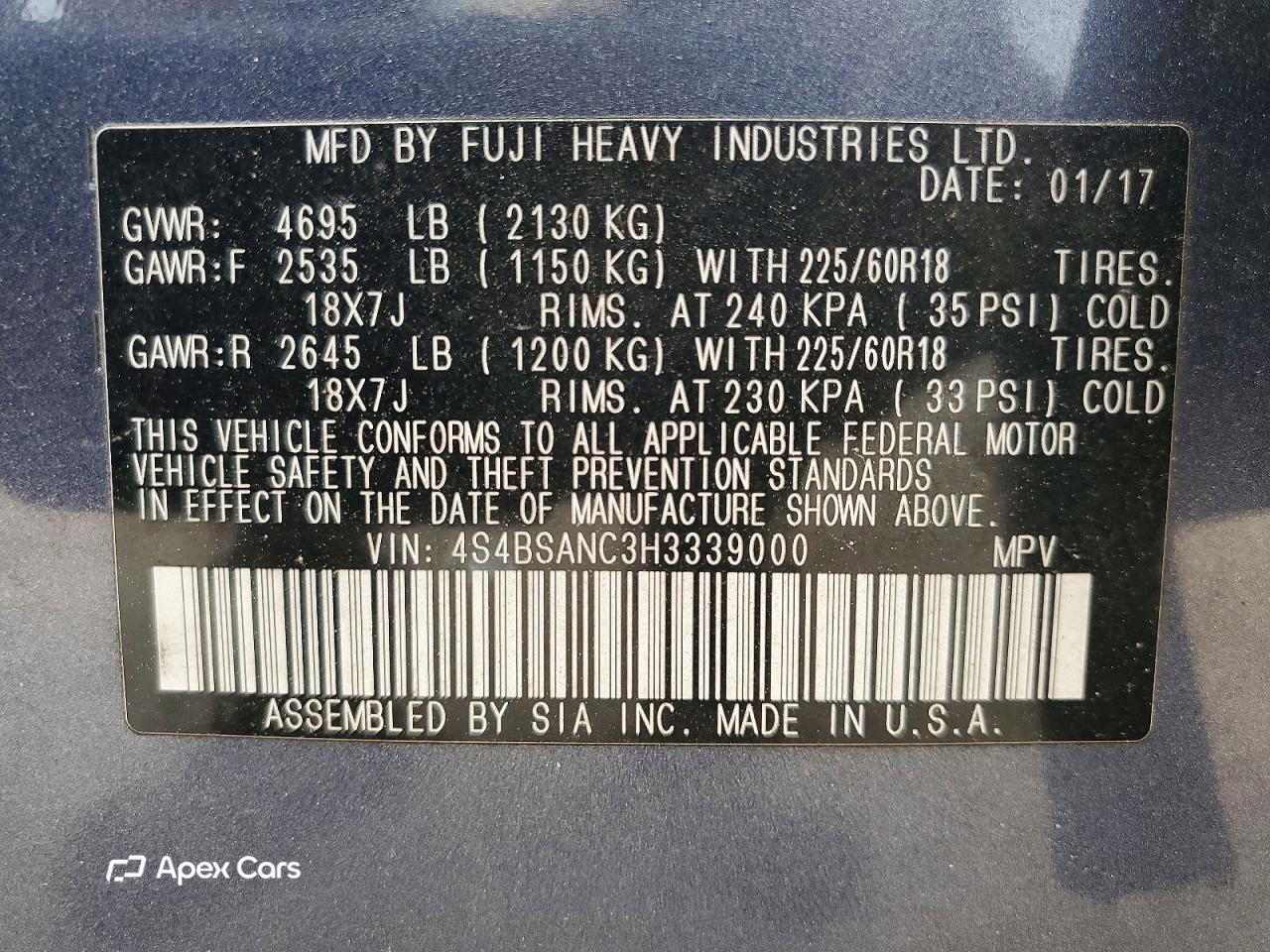 Subaru Outback 2017