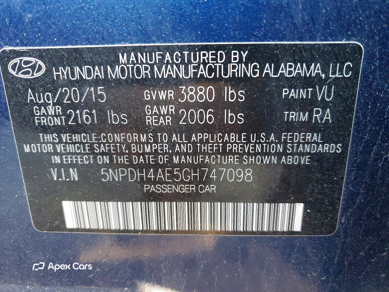Hyundai Elantra 2016