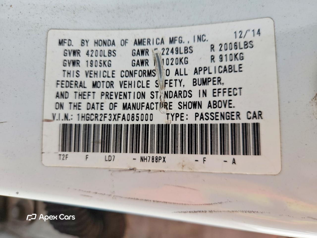 Honda Accord 2015
