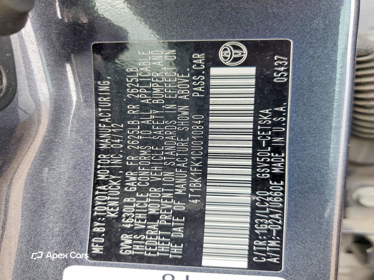 Toyota Camry 2012