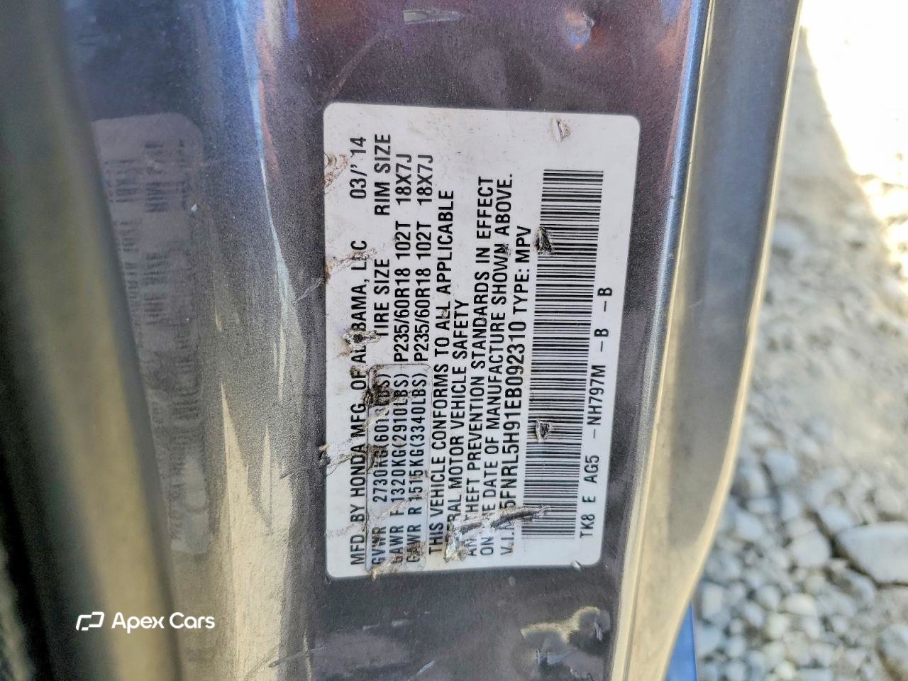 Honda Odyssey 2014