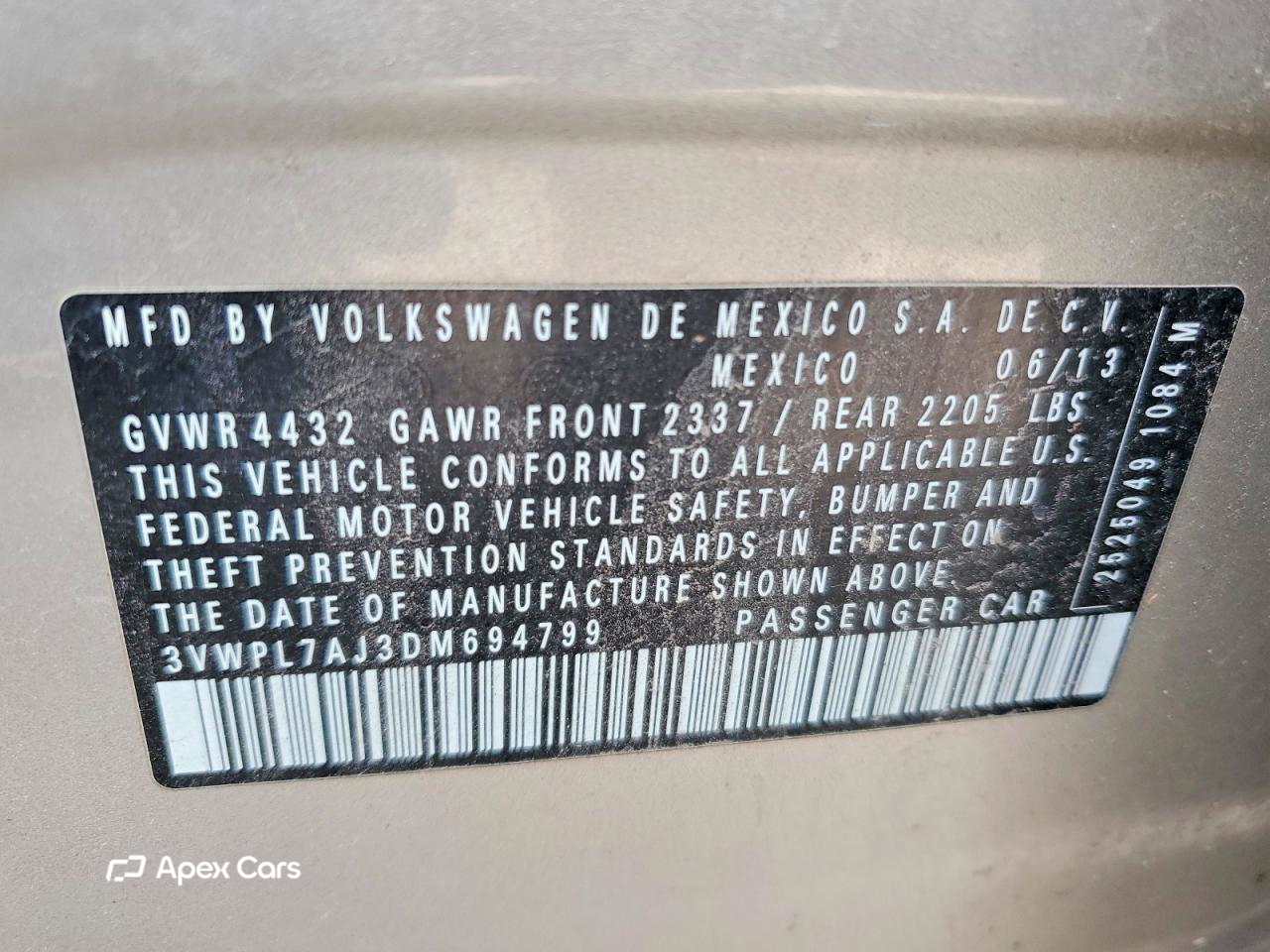 Volkswagen Jetta 2013