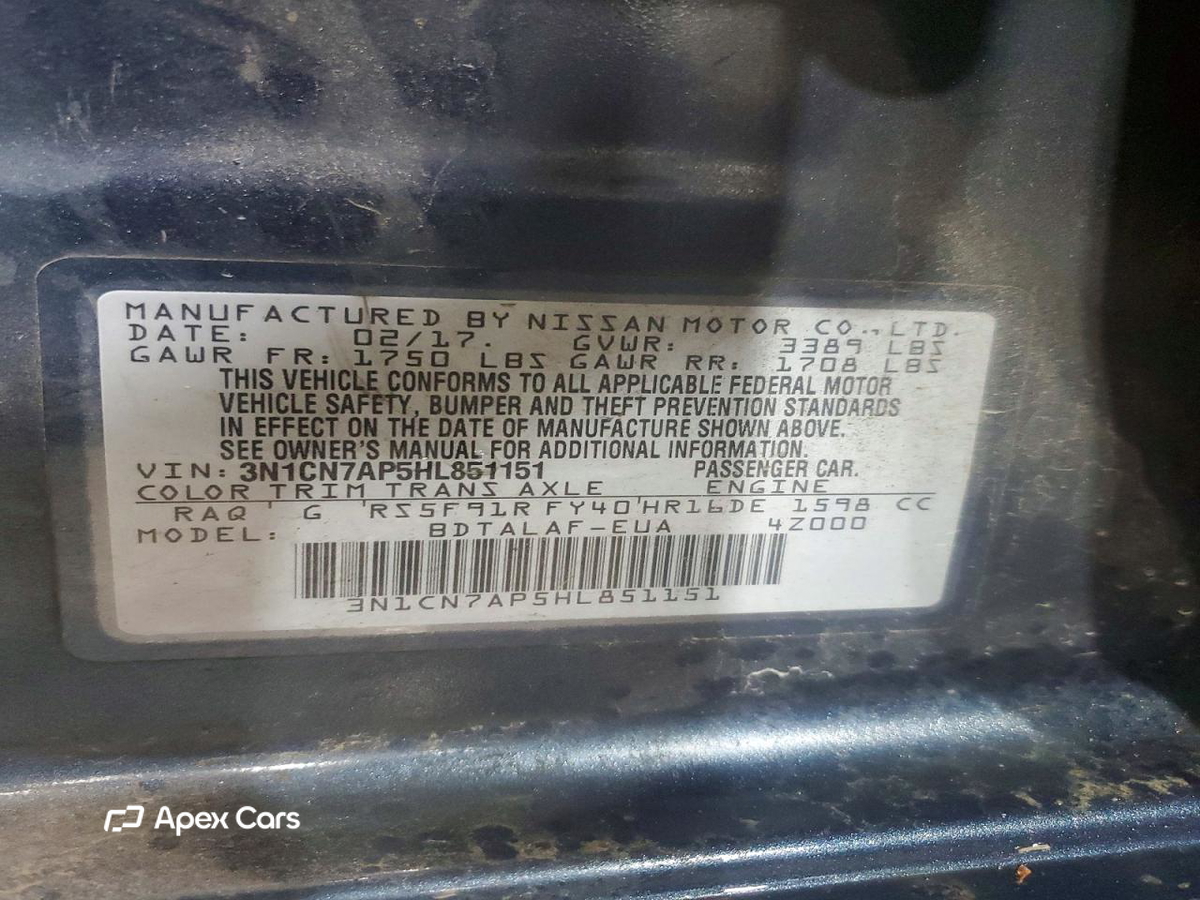 Nissan Versa 2017