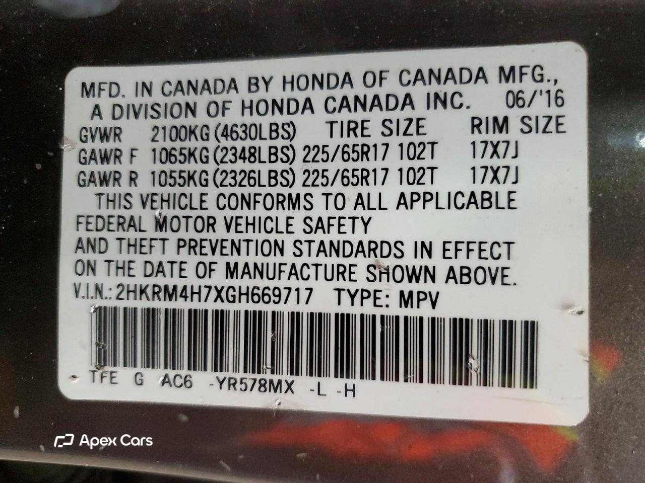 Honda CR-V 2016