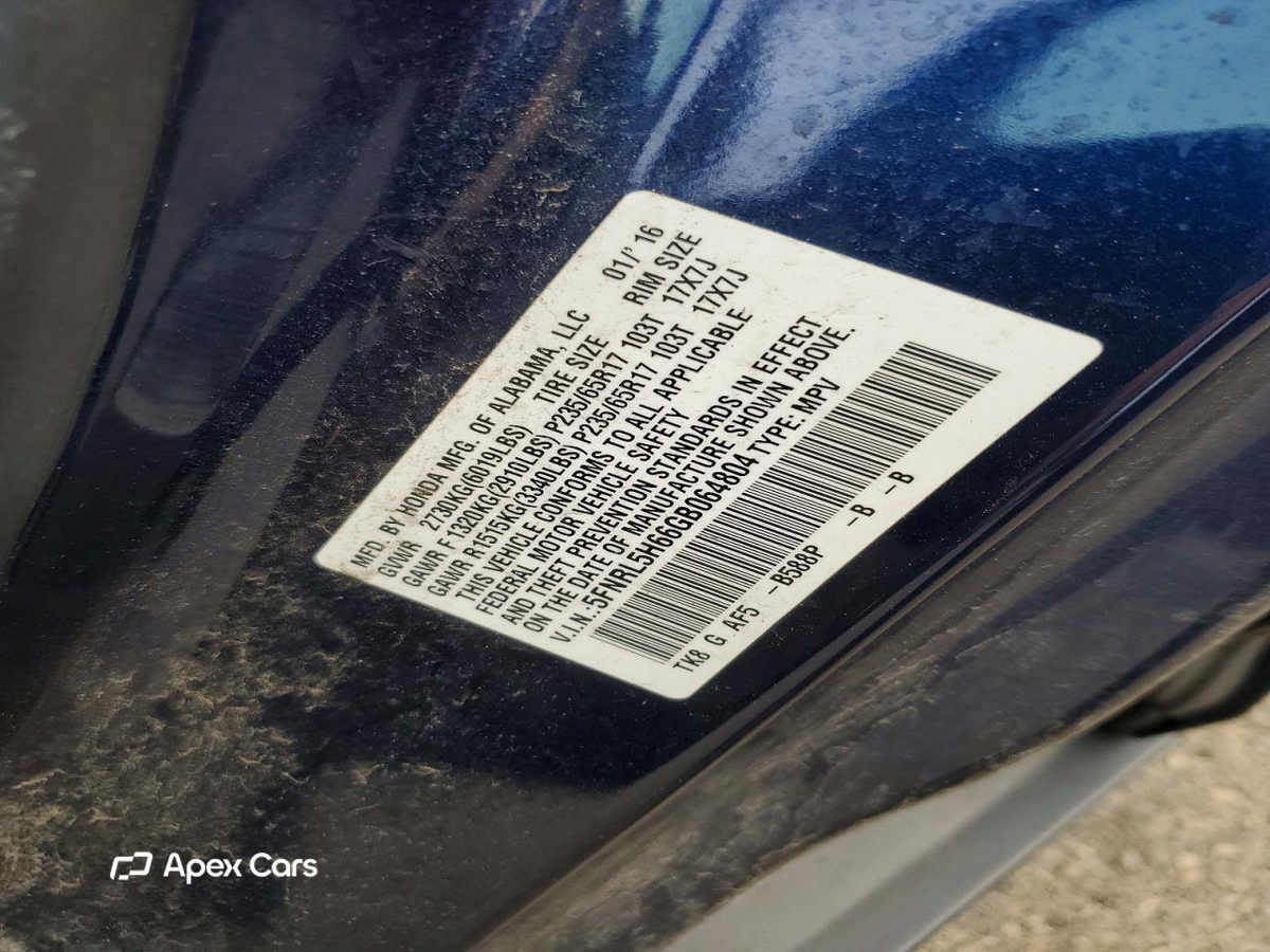 Honda Odyssey 2016