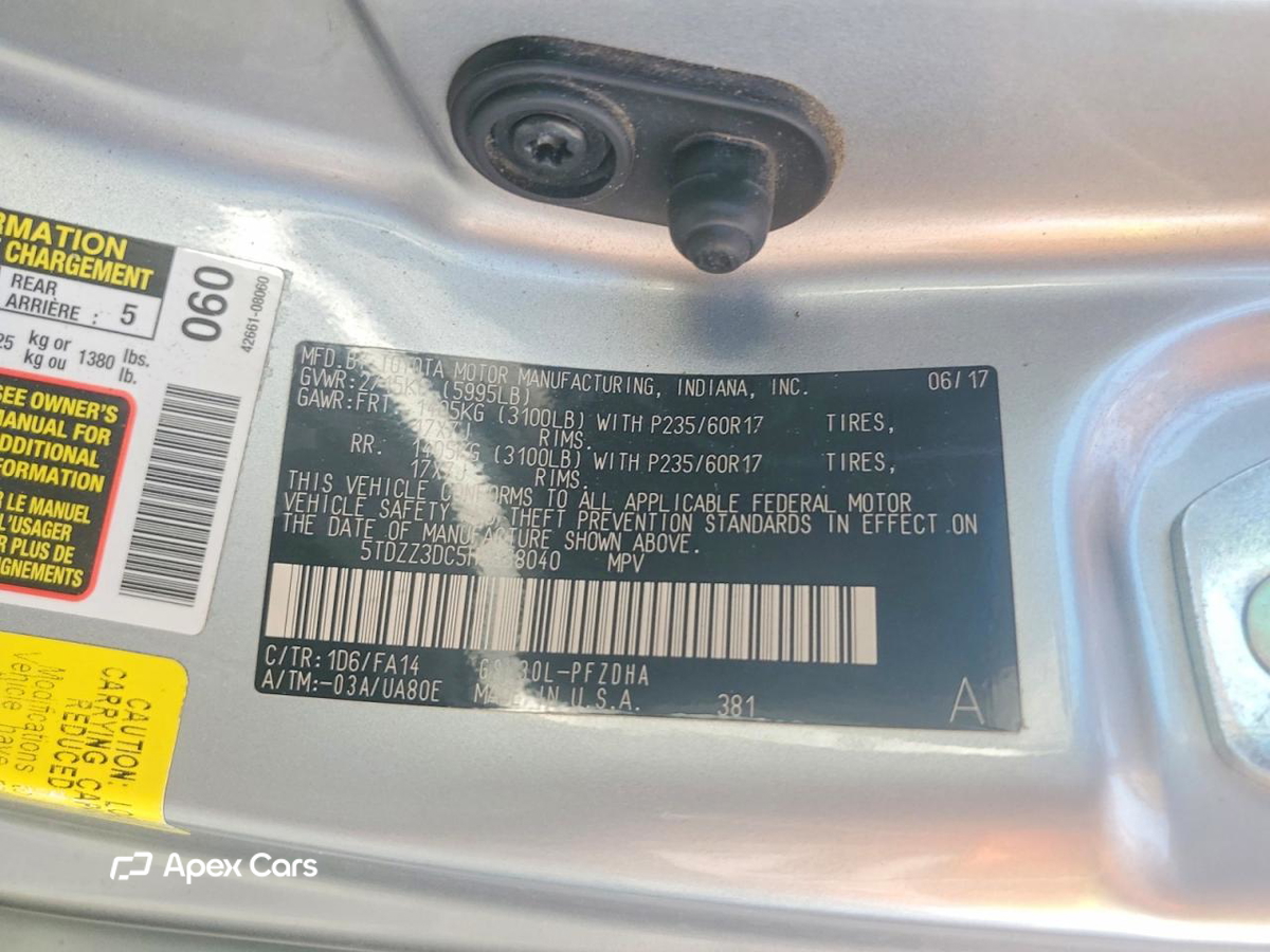 Toyota Sienna 2017
