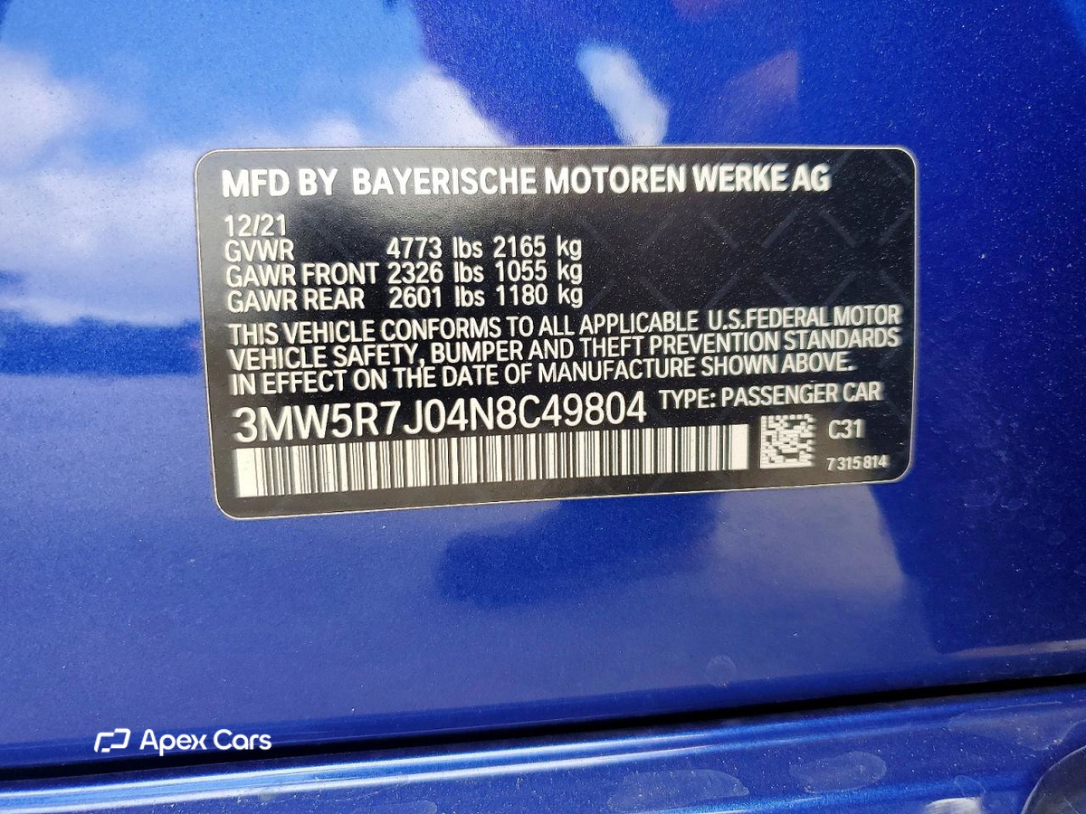 BMW Series 3 2022
