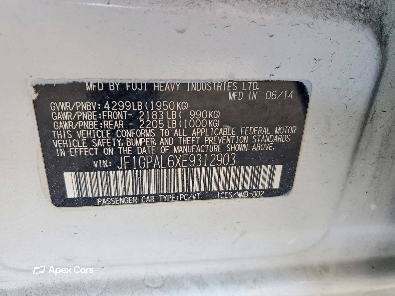 Subaru Impreza 2014