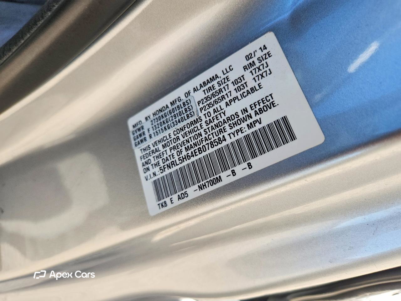 Honda Odyssey 2014
