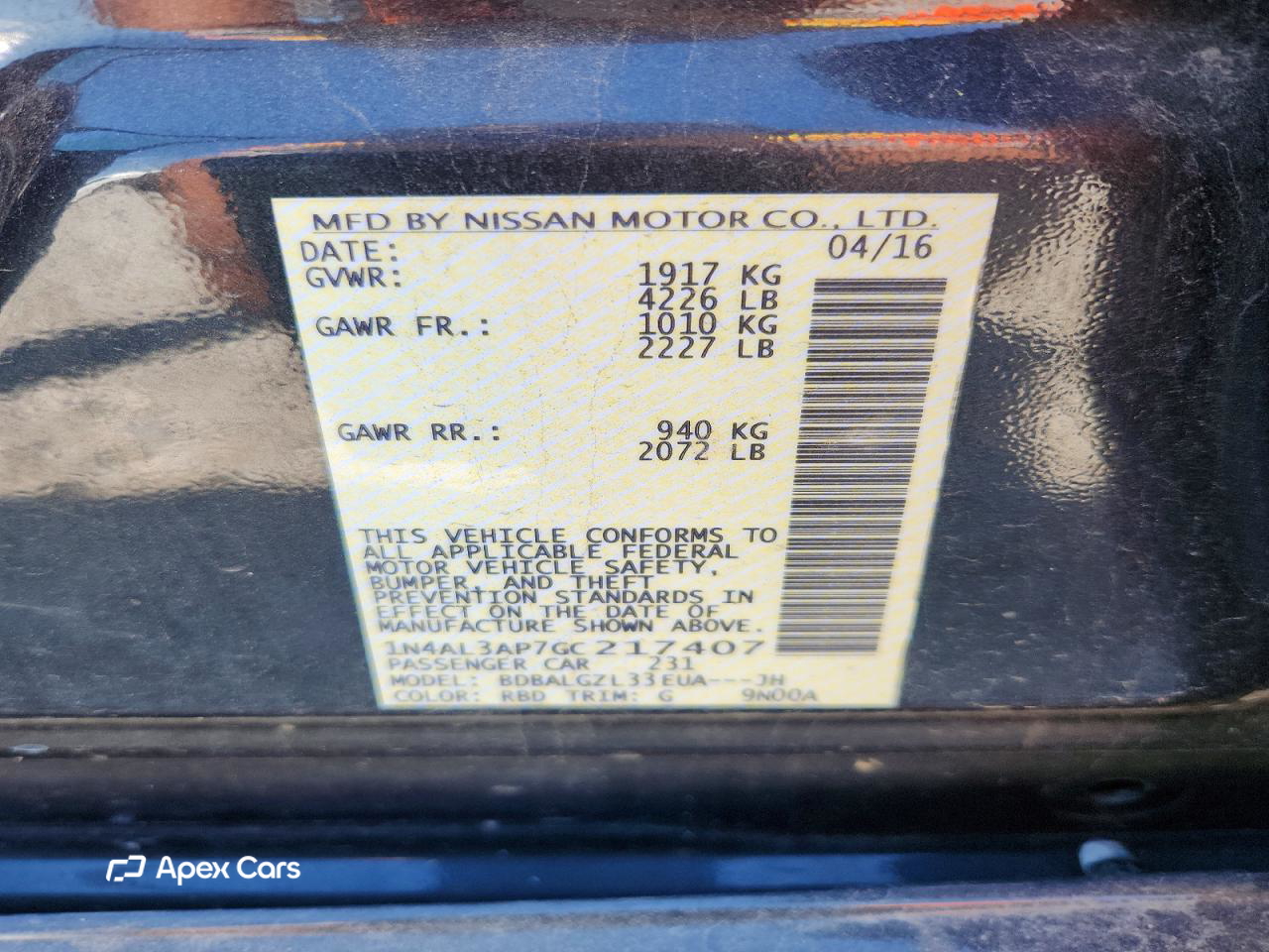 Nissan Altima 2016