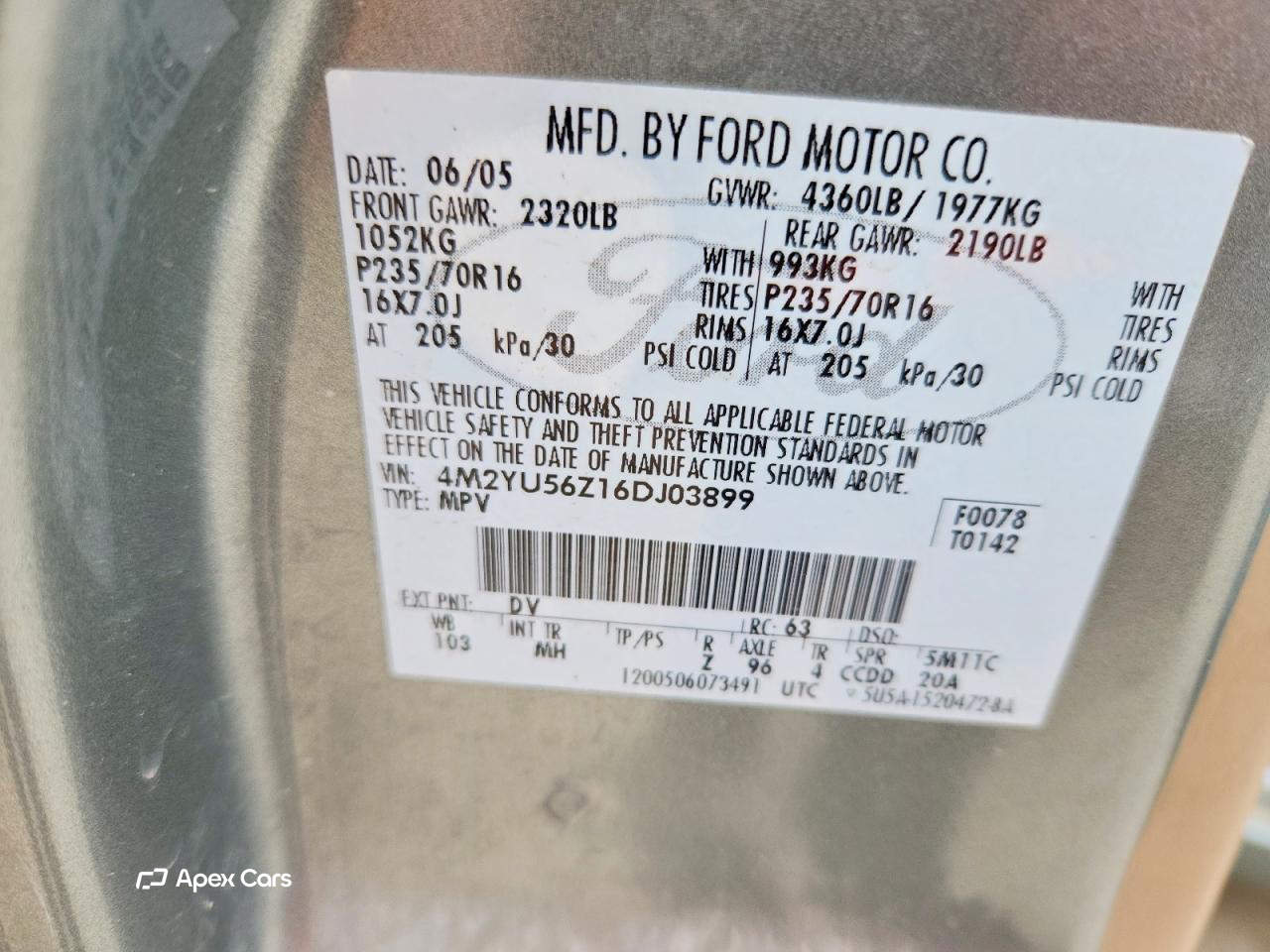 Mercury Mariner 2006