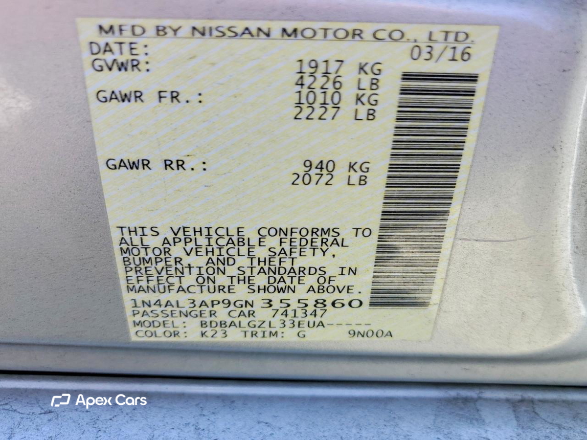 Nissan Altima 2016