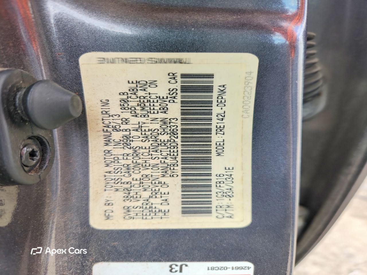 Toyota Corolla 2013