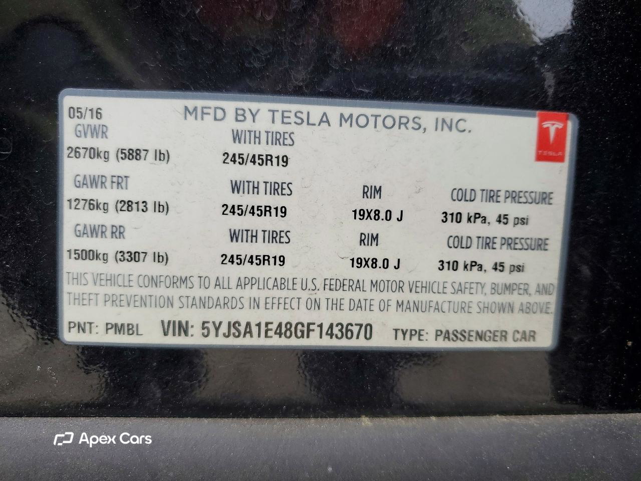 Tesla Model S 2016