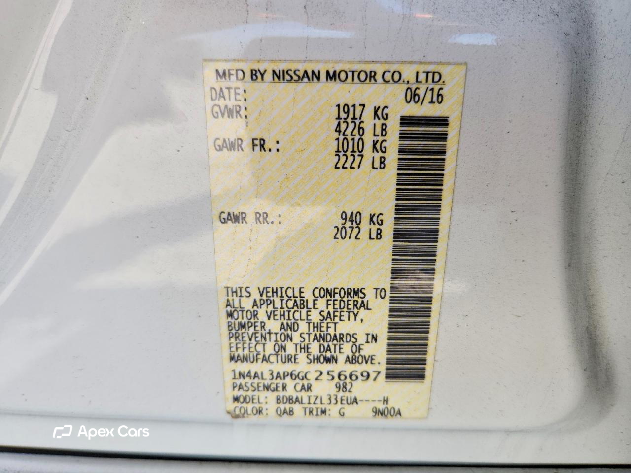 Nissan Altima 2016