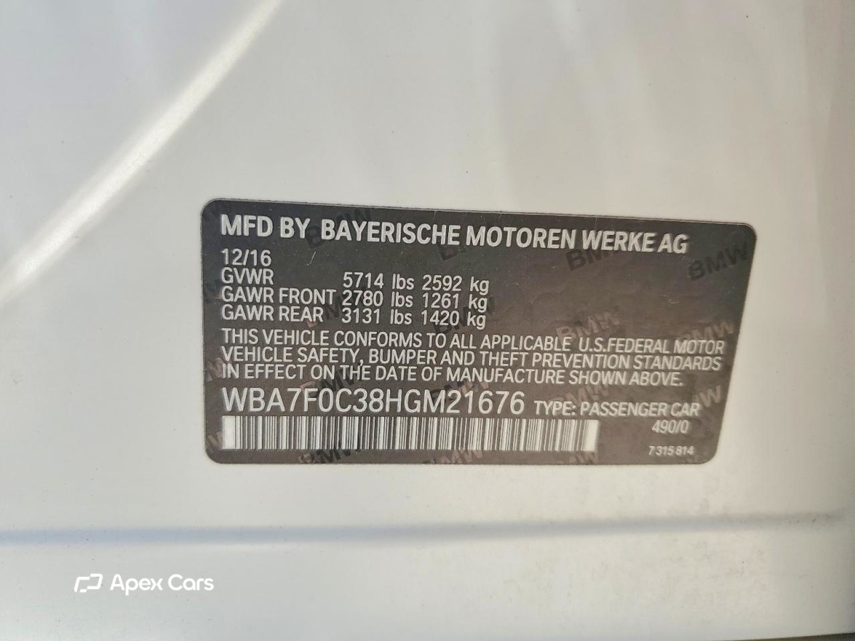 BMW Series 7 2017