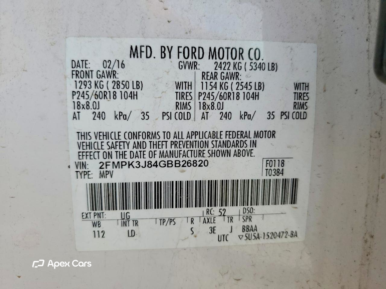 Ford Edge 2016