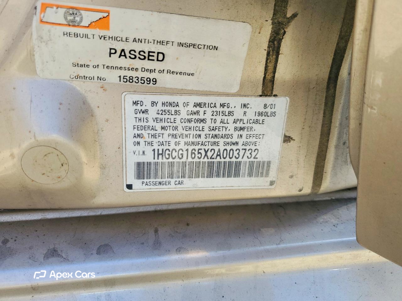 Honda Accord 2002