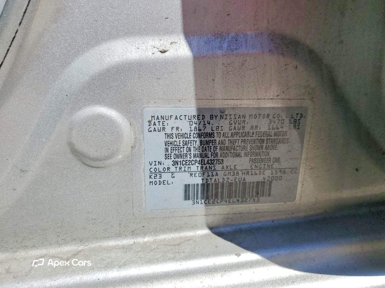 Nissan Versa 2014