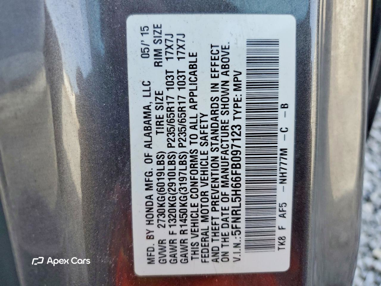 Honda Odyssey 2015