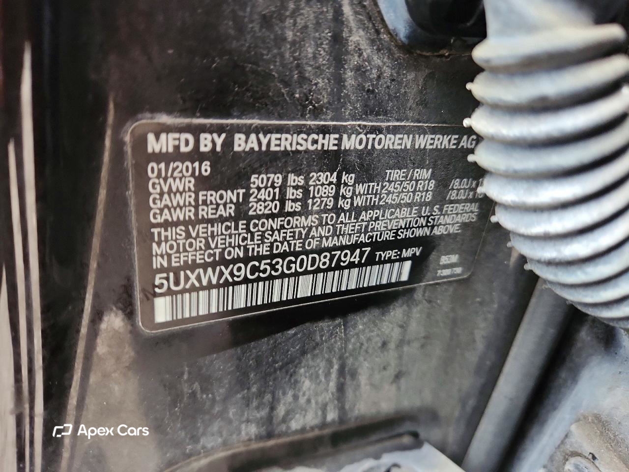BMW X3 2016
