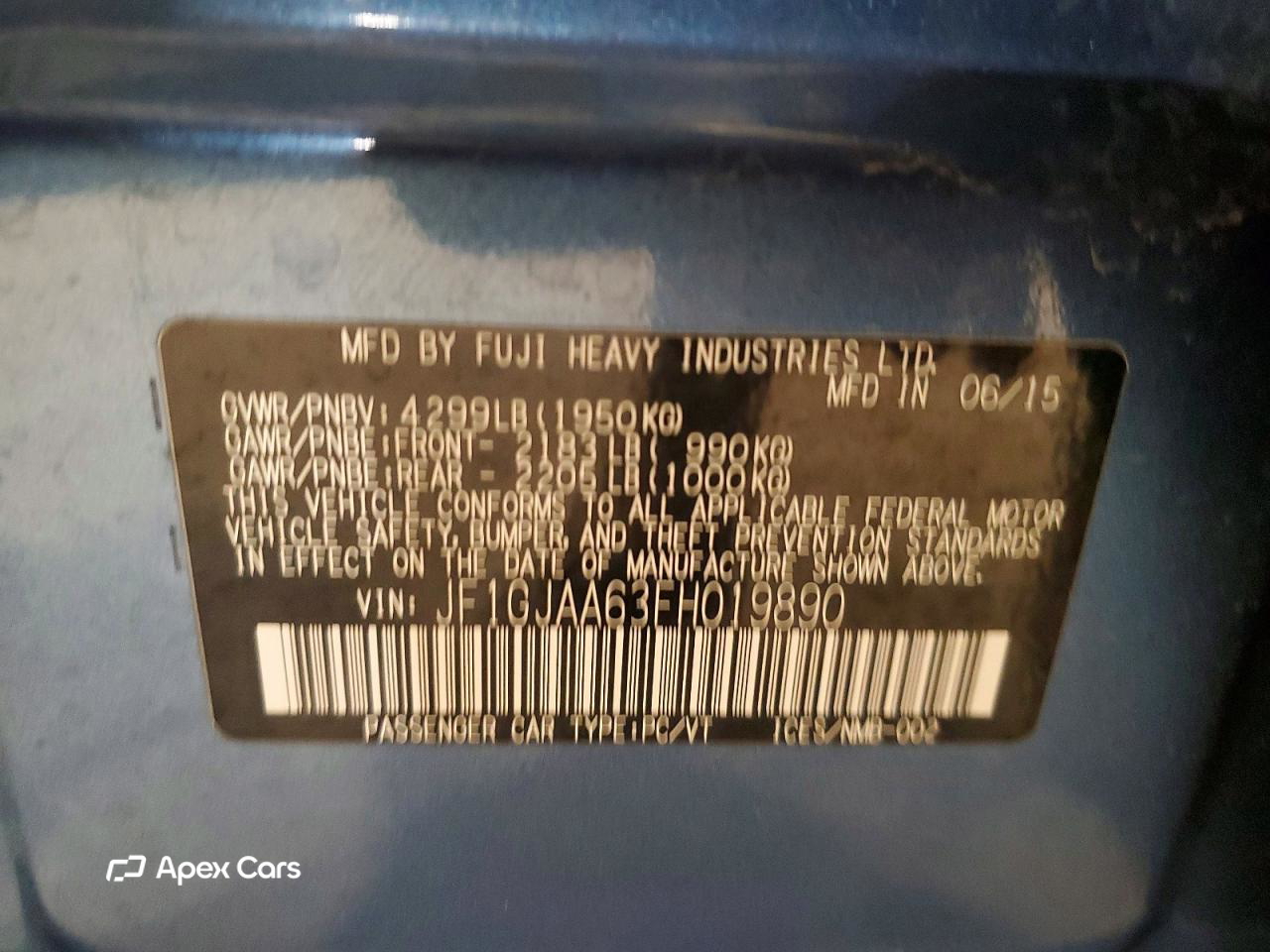 Subaru Impreza 2015
