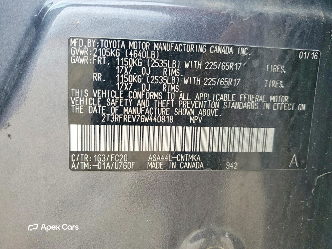 Toyota RAV 4 2016
