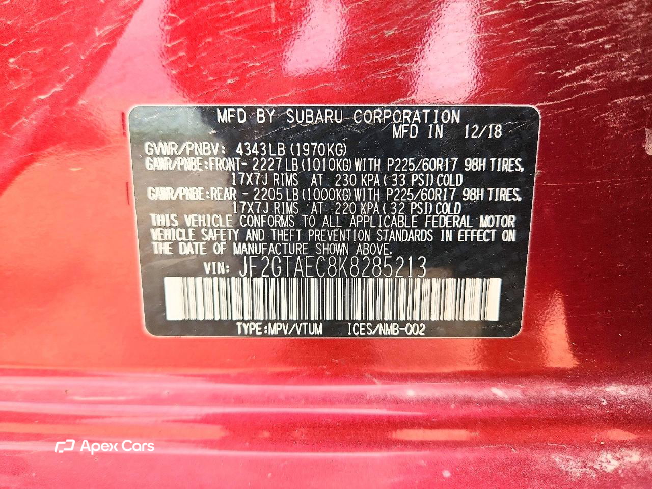 Subaru XV 2019
