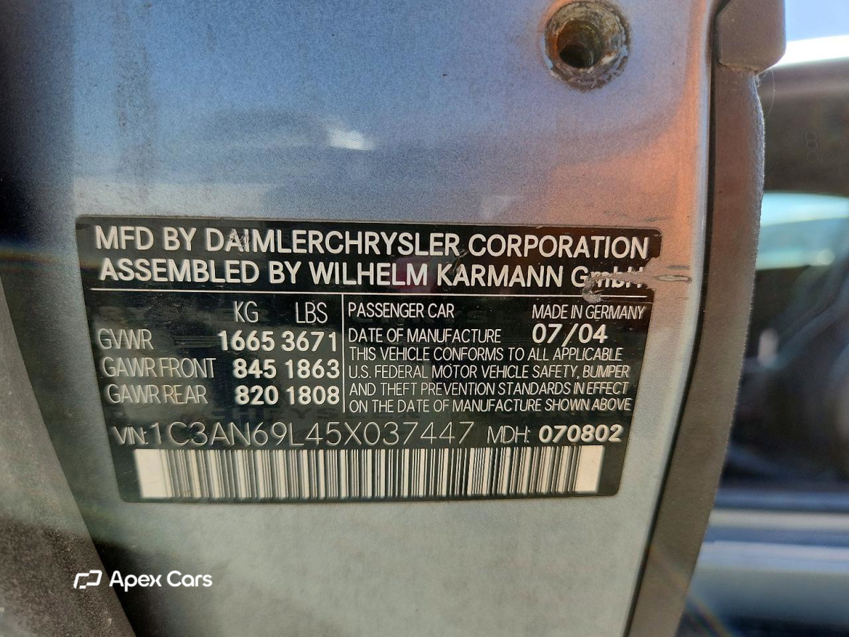 Chrysler Crossfire 2005