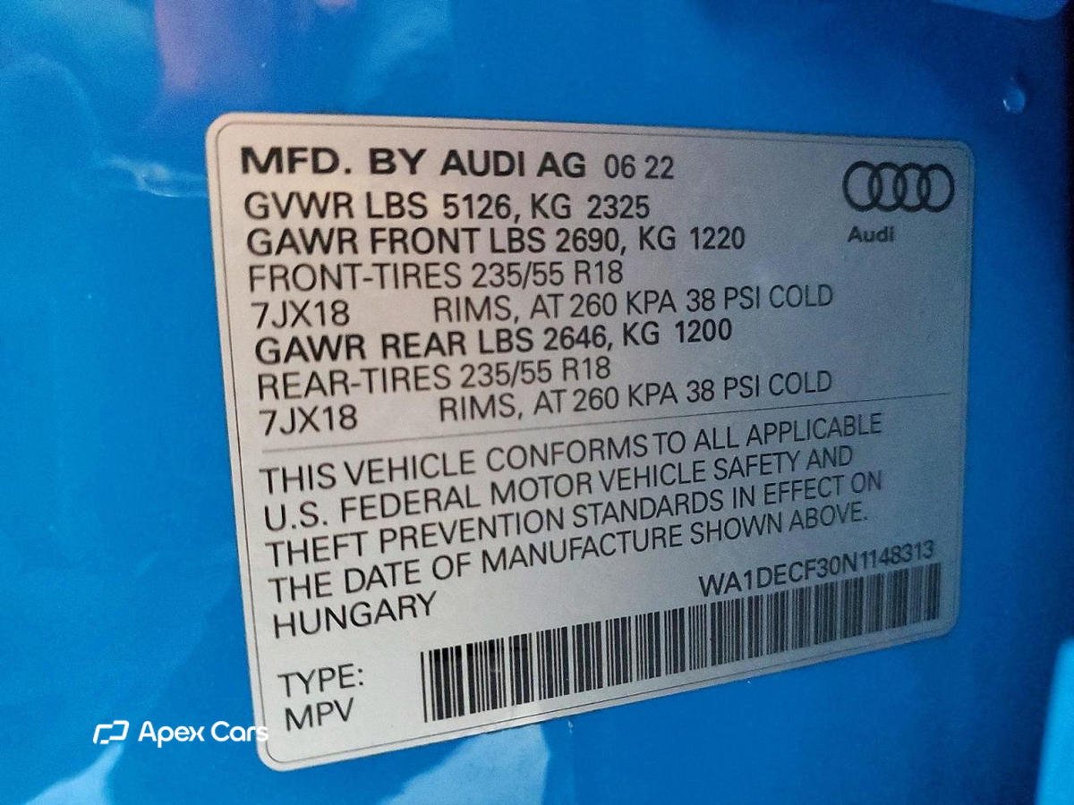 Audi Q3 2022